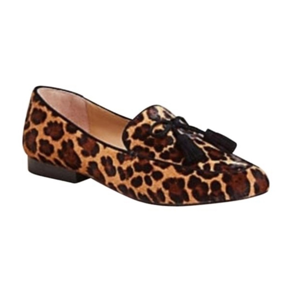 Leopard Tassel Loafers - Ann Taylor